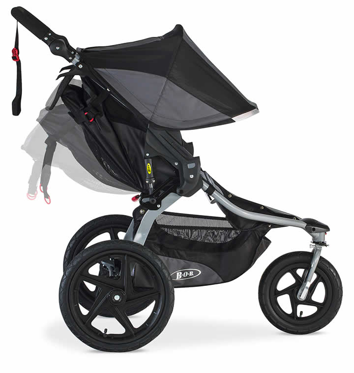 BOB 2017 / 2018 Revolution Pro Duallie Jogging Stroller - Black