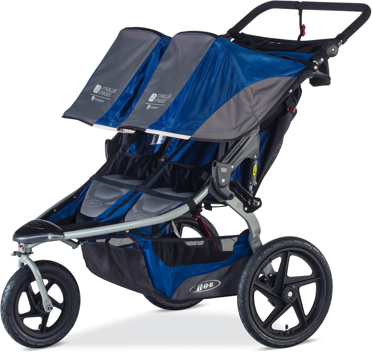 BOB 2017 / 2018 Stroller Strides Fitness Duallie Double Jogging Stroller - Blue