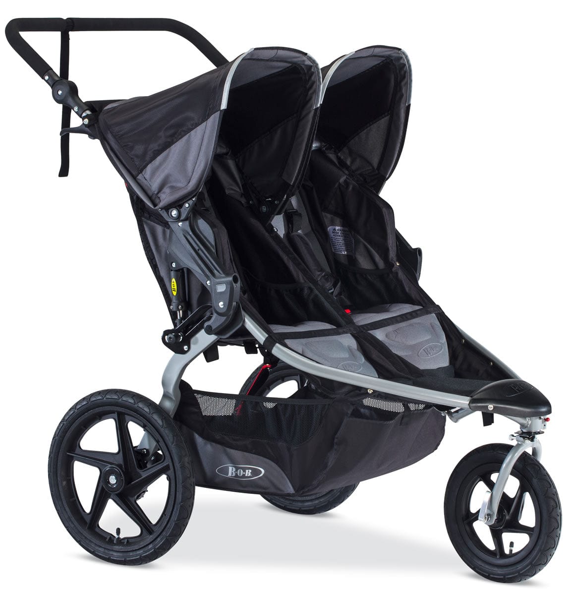 BOB 2017 / 2018 Revolution FLEX 2.0 Duallie Double Jogging Stroller - Black - U601856