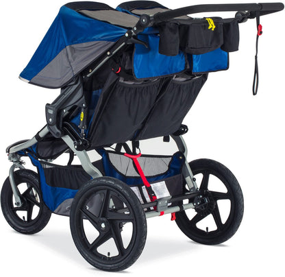 BOB 2017 / 2018 Stroller Strides Fitness Duallie Double Jogging Stroller - Blue - U671856