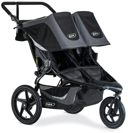 BOB 2019 Revolution Flex 3.0 Duallie Double Jogging Stroller - Graphite Black - U981947