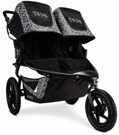 BOB Revolution Flex 3.0 Duallie Double Jogging Stroller - Lunar Black