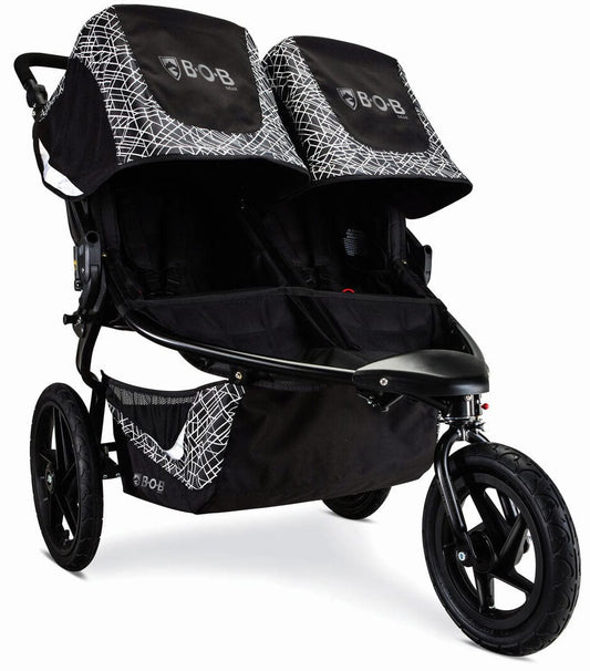 BOB Revolution Flex 3.0 Duallie Double Jogging Stroller - Lunar Black