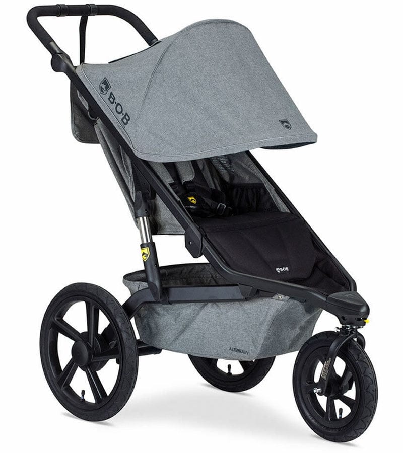 BOB Alterrain Jogging Stroller + Britax B-Safe Ultra Gen1 Infant Car Seat Travel System Bundle - Melange Gray/Midnight - U921962-MID-ICSA