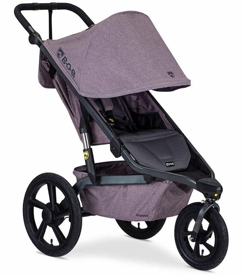 BOB Alterrain Jogging Stroller + Britax B-Safe Ultra Gen1 Infant Car Seat Travel System Bundle - Melange Lilac/StayClean Gray - U921964-SCG-ICSA