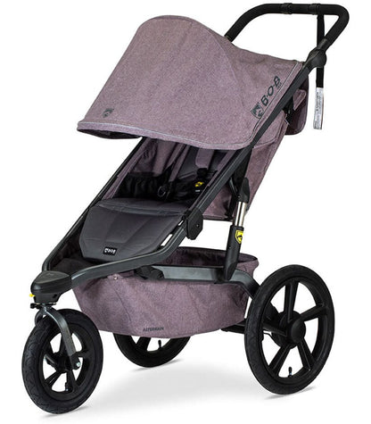 BOB Alterrain Jogging Stroller + Britax B-Safe Ultra Gen1 Infant Car Seat Travel System Bundle - Melange Lilac/StayClean Gray - U921964-SCG-ICSA
