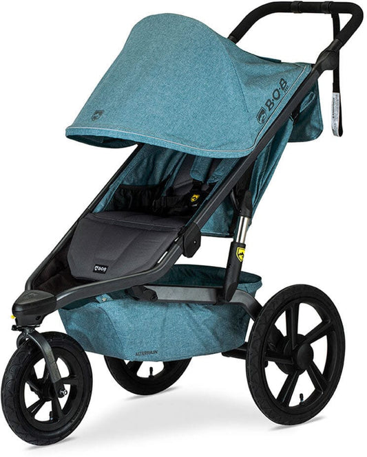 BOB Alterrain Jogging Stroller + Britax B-Safe Ultra Gen1 Infant Car Seat Travel System Bundle - Melange Teal/StayClean Gray - U921963-SCG-ICSA