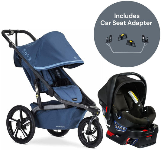 BOB Alterrain Pro Jogging Stroller + Britax B-Safe Gen2 Travel System Bundle - Blue / Eclipse Black - U991955-E1C732C