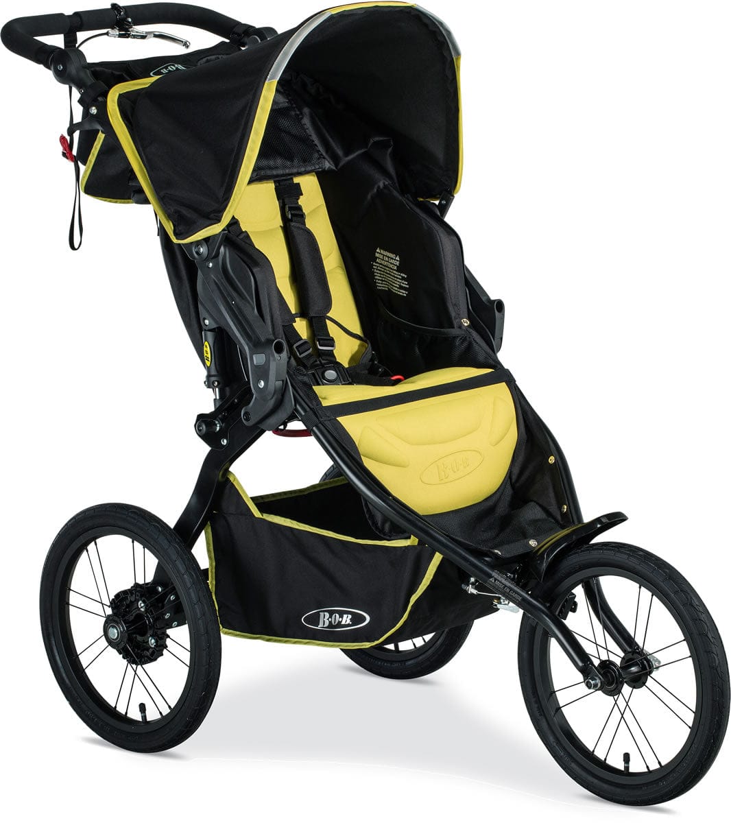 BOB Blaze Performance Fixed Wheel Single Jogging Stroller - Citron