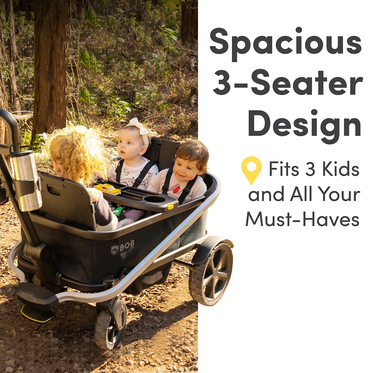 BOB Renegade (3 Seater) Stroller Wagon - Nightfall - U014200