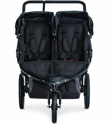 BOB Revolution Flex 3.0 Duallie Double Jogging Stroller + Britax Ultra Gen1 Infant Car Seat Travel System Bundle - Graphite Black/Midnight - U231947-MID-ICSA