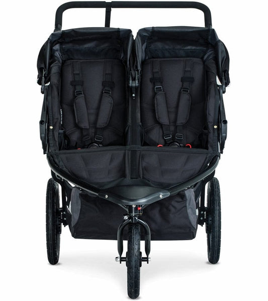 BOB Revolution Flex 3.0 Duallie Double Jogging Stroller + Britax Ultra Gen1 Infant Car Seat Travel System Bundle - Graphite Black/Midnight - U231947-MID-ICSA