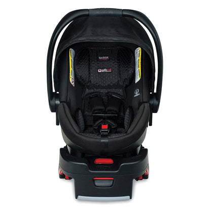 BOB Revolution Flex 3.0 Duallie Double Jogging Stroller + Britax Ultra Gen1 Infant Car Seat Travel System Bundle - Lunar Black/Midnight