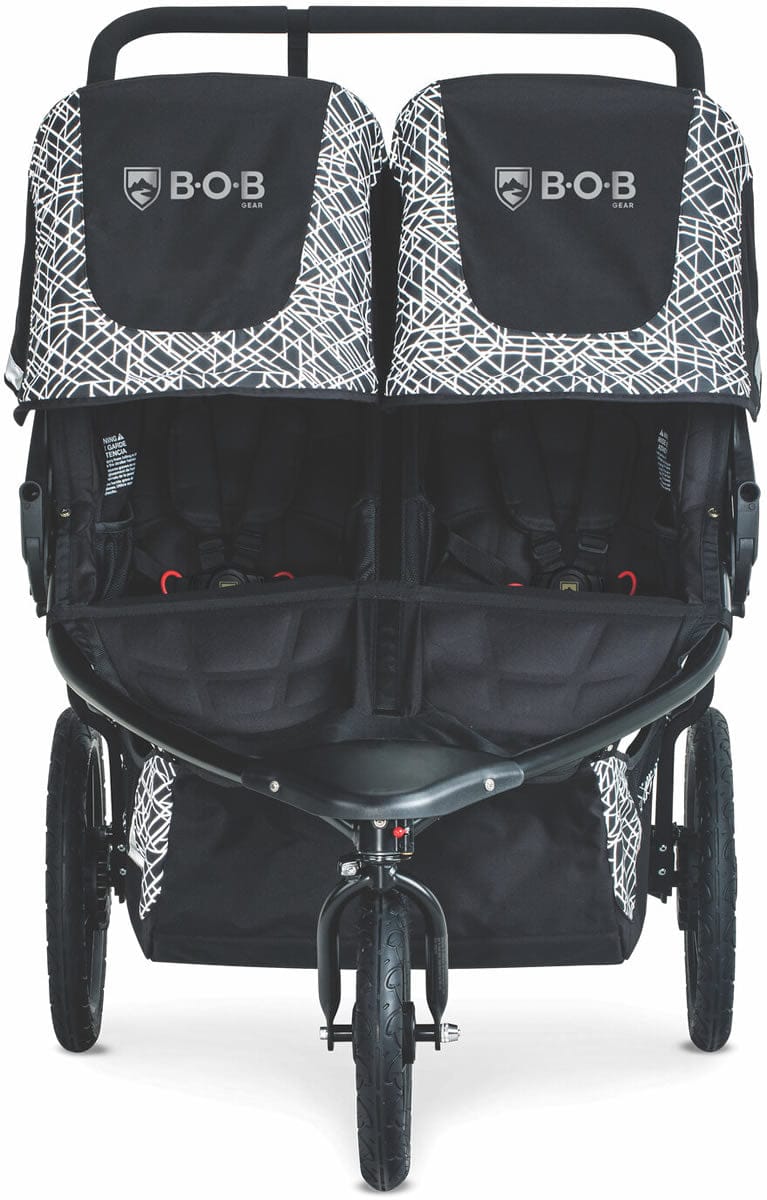 BOB Revolution Flex 3.0 Duallie Double Jogging Stroller - Lunar Black
