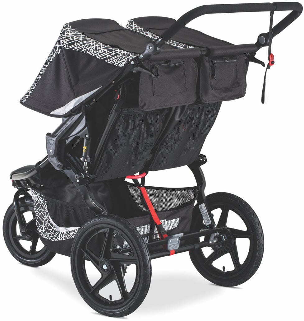 BOB Revolution Flex 3.0 Duallie Double Jogging Stroller - Lunar Black