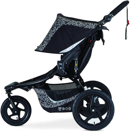 BOB Revolution Flex 3.0 Duallie Double Jogging Stroller - Lunar Black