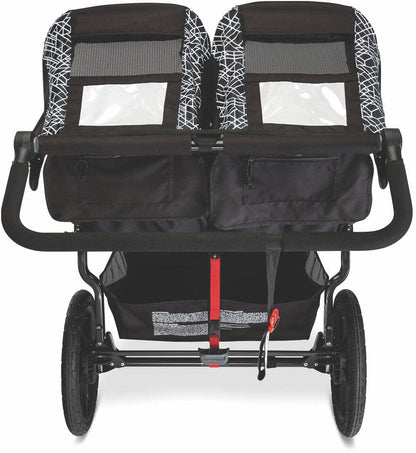 BOB Revolution Flex 3.0 Duallie Double Jogging Stroller - Lunar Black