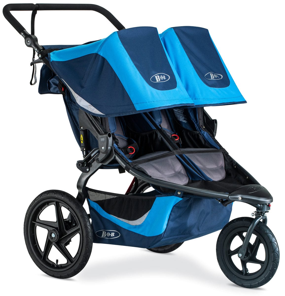 BOB 2019 Revolution Flex 3.0 Duallie Double Jogging Stroller - Glacier Blue