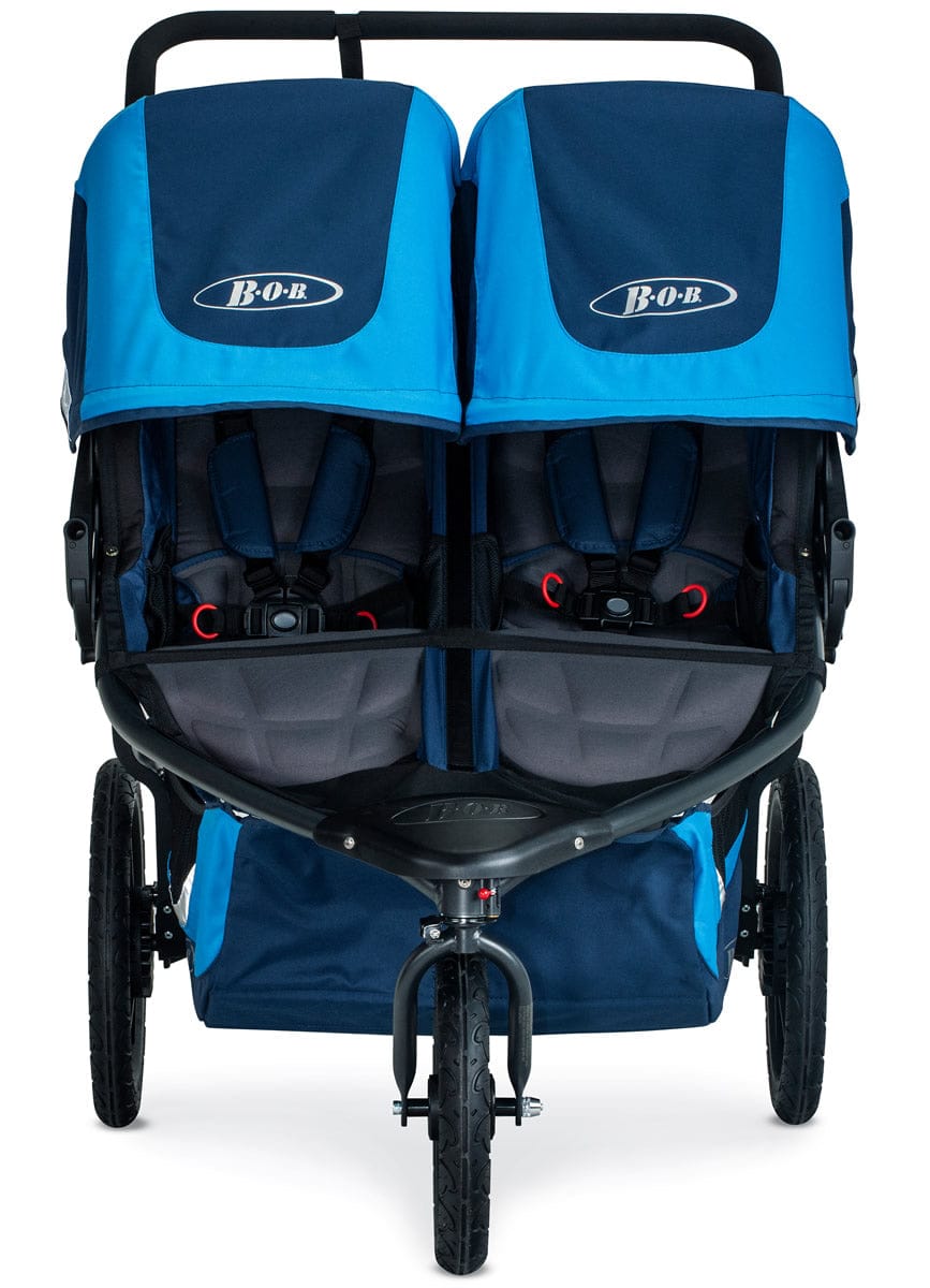 BOB 2019 Revolution Flex 3.0 Duallie Double Jogging Stroller - Glacier Blue