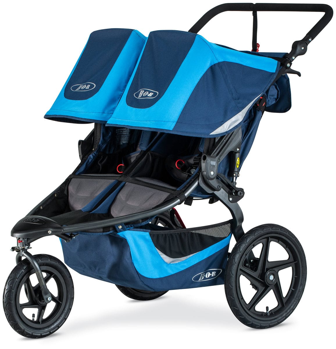 BOB 2019 Revolution Flex 3.0 Duallie Double Jogging Stroller - Glacier Blue