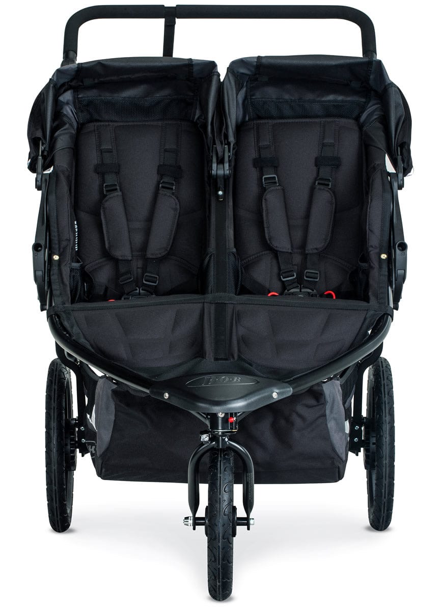 BOB 2019 Revolution Flex 3.0 Duallie Double Jogging Stroller - Graphite Black