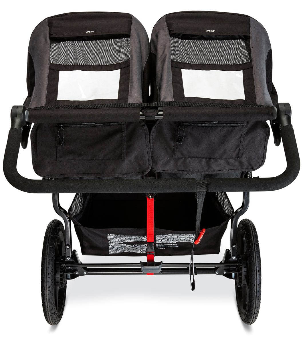BOB 2019 Revolution Flex 3.0 Duallie Double Jogging Stroller - Graphite Black