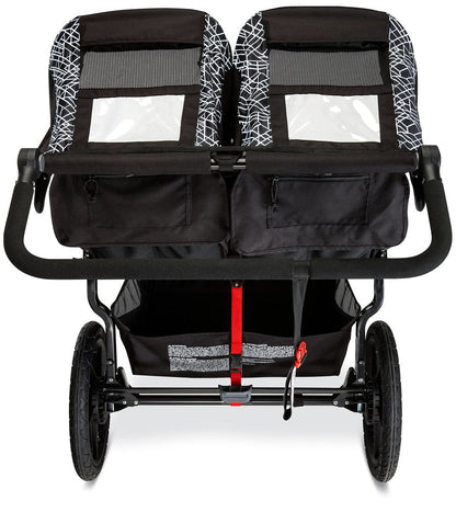 BOB 2019 Revolution Flex 3.0 Duallie Double Jogging Stroller - Lunar Black