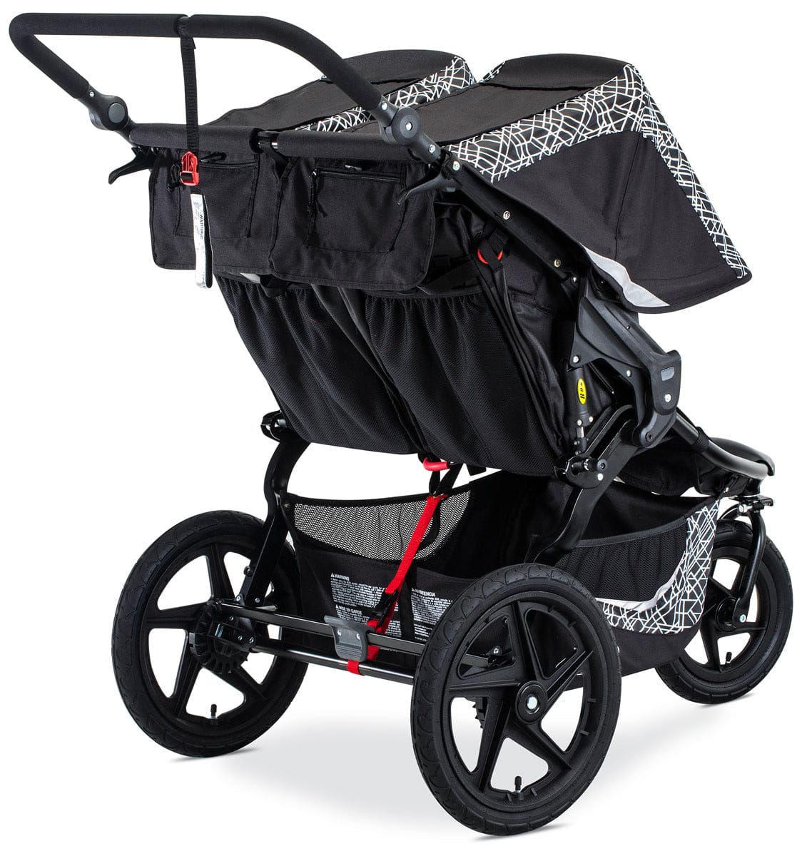 BOB 2019 Revolution Flex 3.0 Duallie Double Jogging Stroller - Lunar Black
