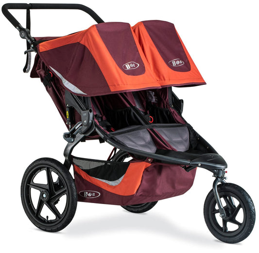 BOB 2019 Revolution Flex 3.0 Duallie Double Jogging Stroller - Sedona Orange