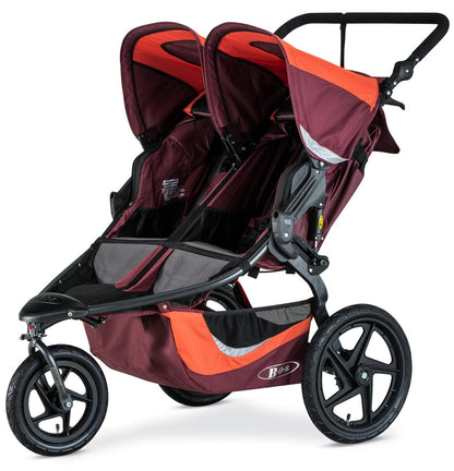 BOB 2019 Revolution Flex 3.0 Duallie Double Jogging Stroller - Sedona Orange