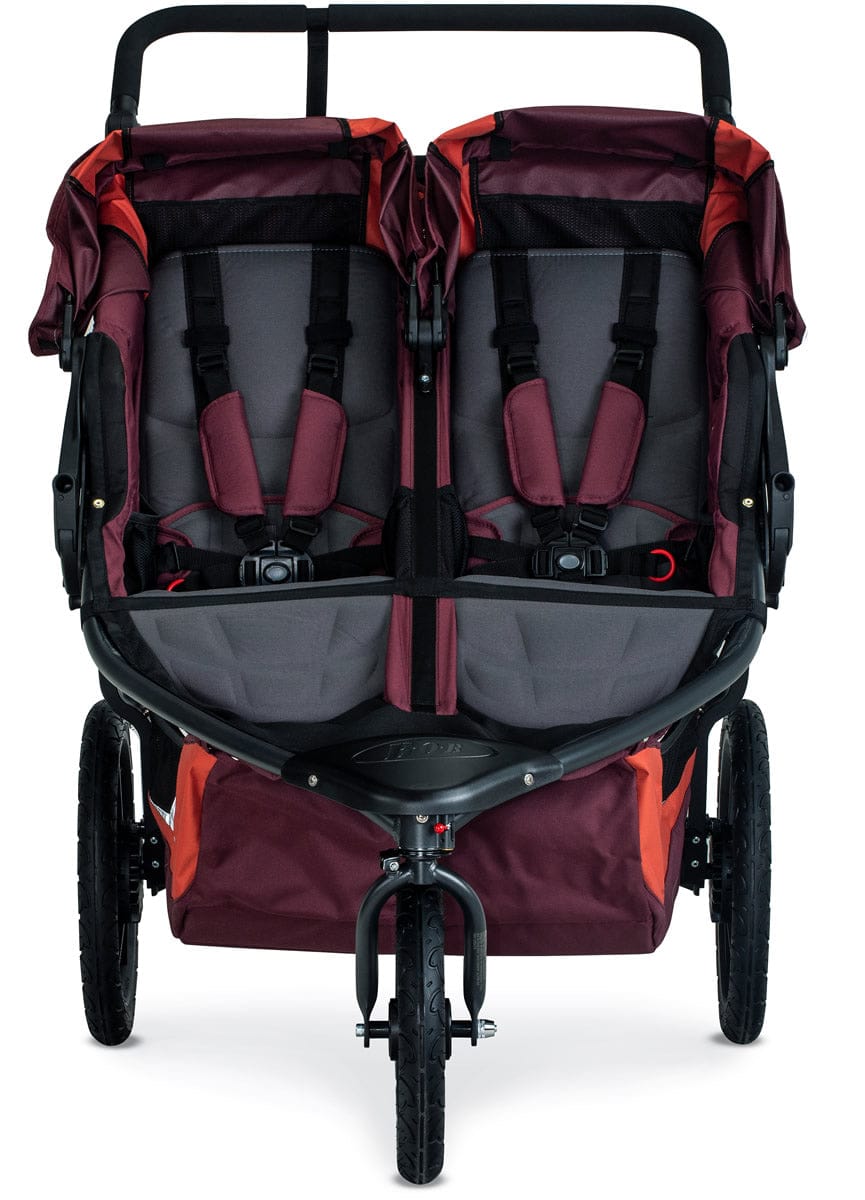 BOB 2019 Revolution Flex 3.0 Duallie Double Jogging Stroller - Sedona Orange
