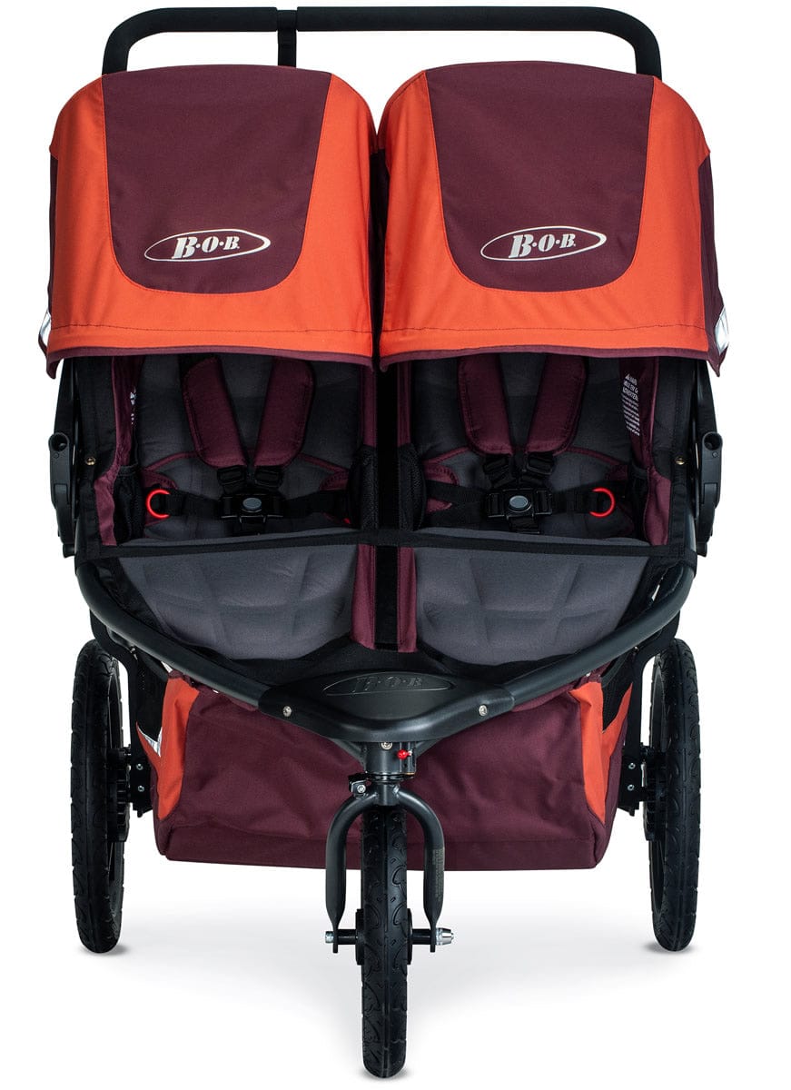 BOB 2019 Revolution Flex 3.0 Duallie Double Jogging Stroller - Sedona Orange