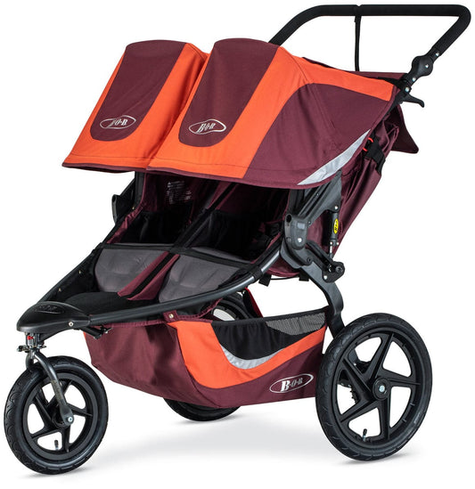 BOB 2019 Revolution Flex 3.0 Duallie Double Jogging Stroller - Sedona Orange