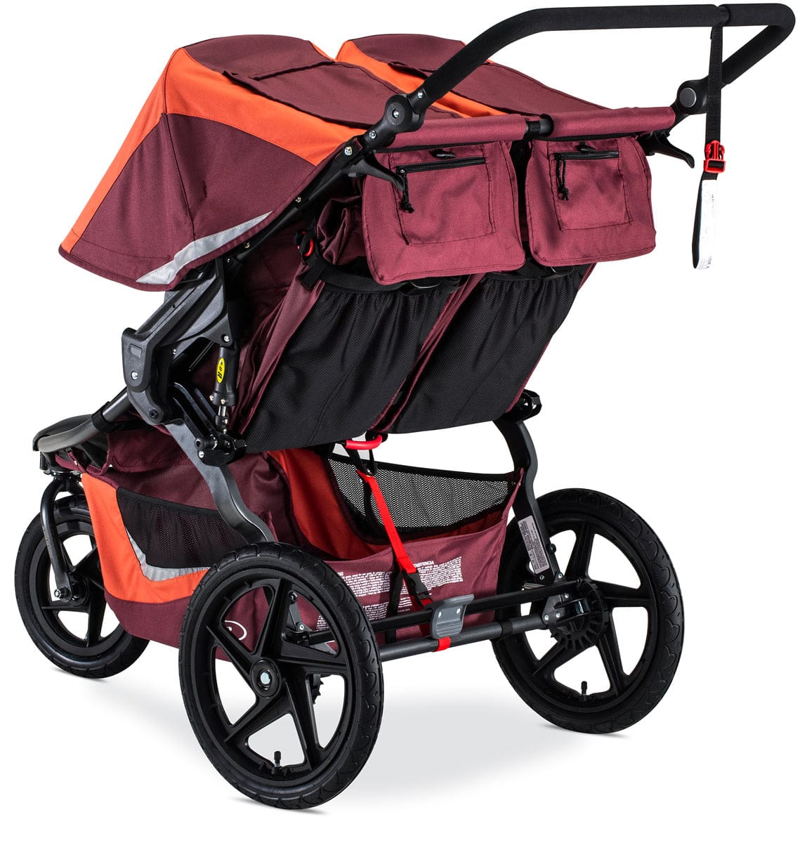 BOB 2019 Revolution Flex 3.0 Duallie Double Jogging Stroller - Sedona Orange