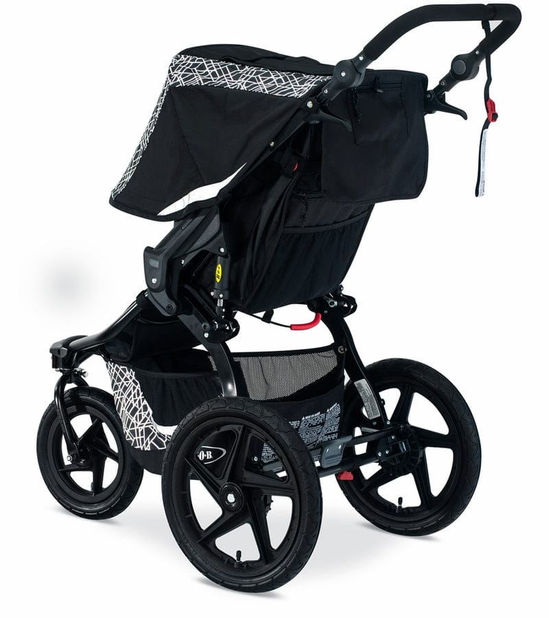 BOB Revolution Flex 3.0 Single Jogging Stroller Bundle - Lunar Black