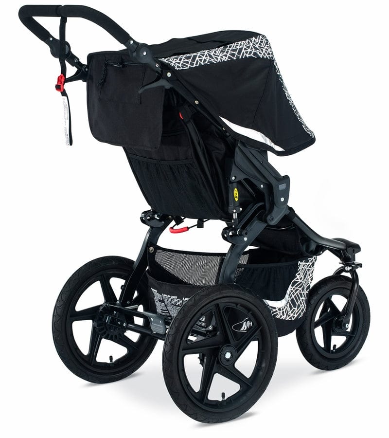 BOB Revolution Flex 3.0 Single Jogging Stroller Bundle - Lunar Black