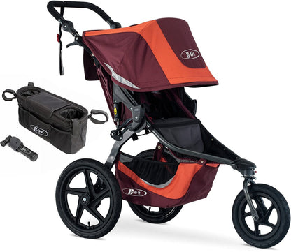 BOB Revolution Flex 3.0 Single Jogging Stroller Bundle - Sedona Orange