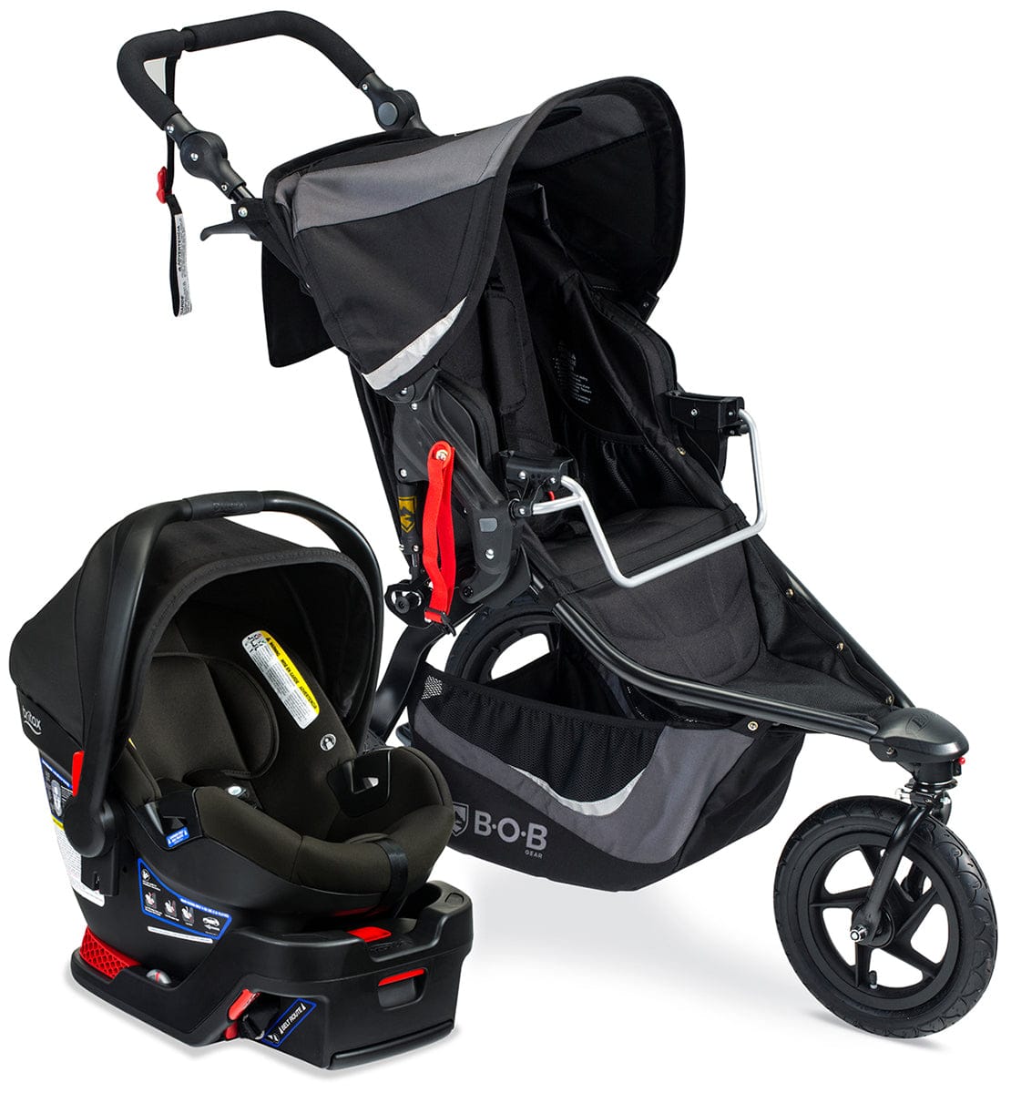 BOB Revolution Flex 3.0 Travel System with B-Safe Gen2 - Graphite Black
