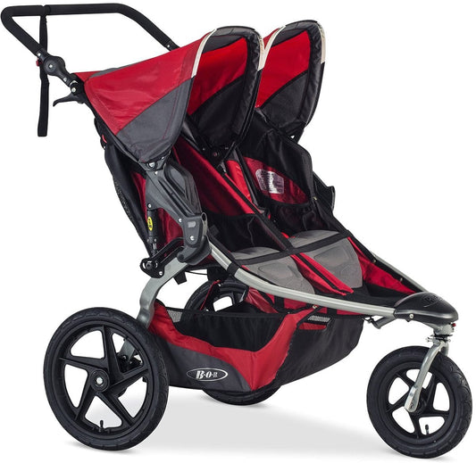 BOB 2017 / 2018 Revolution Flex 2.0 Duallie Double Jogging Stroller - Red