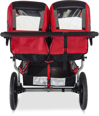 BOB 2017 / 2018 Revolution Flex 2.0 Duallie Double Jogging Stroller - Red