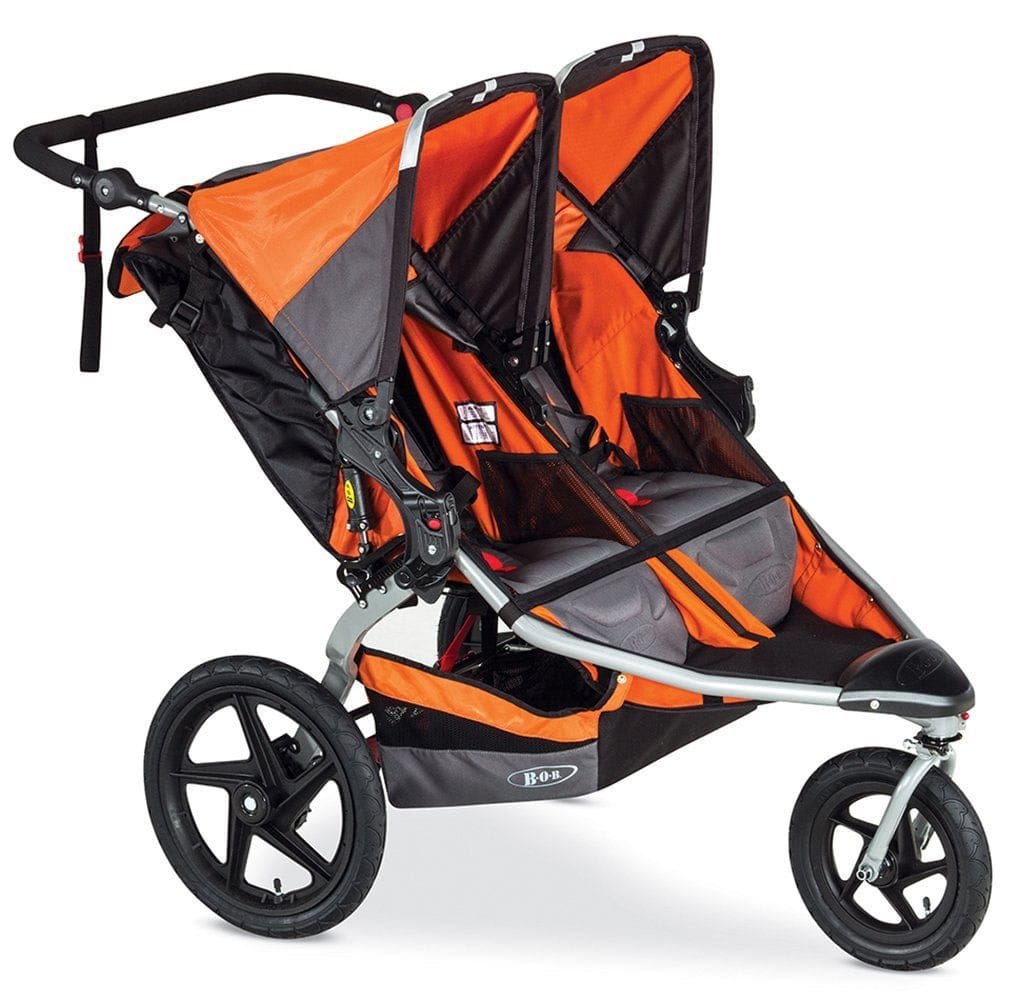 BOB Revolution FLEX Duallie Double Stroller - Orange