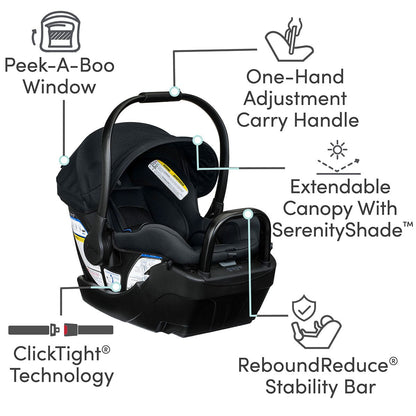 BOB Wayfinder + Champ ClickTight Travel System - Nightfall - S14746300