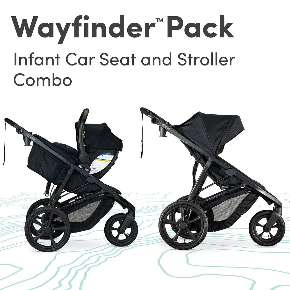BOB Wayfinder + Champ ClickTight Travel System - Nightfall - S14746300