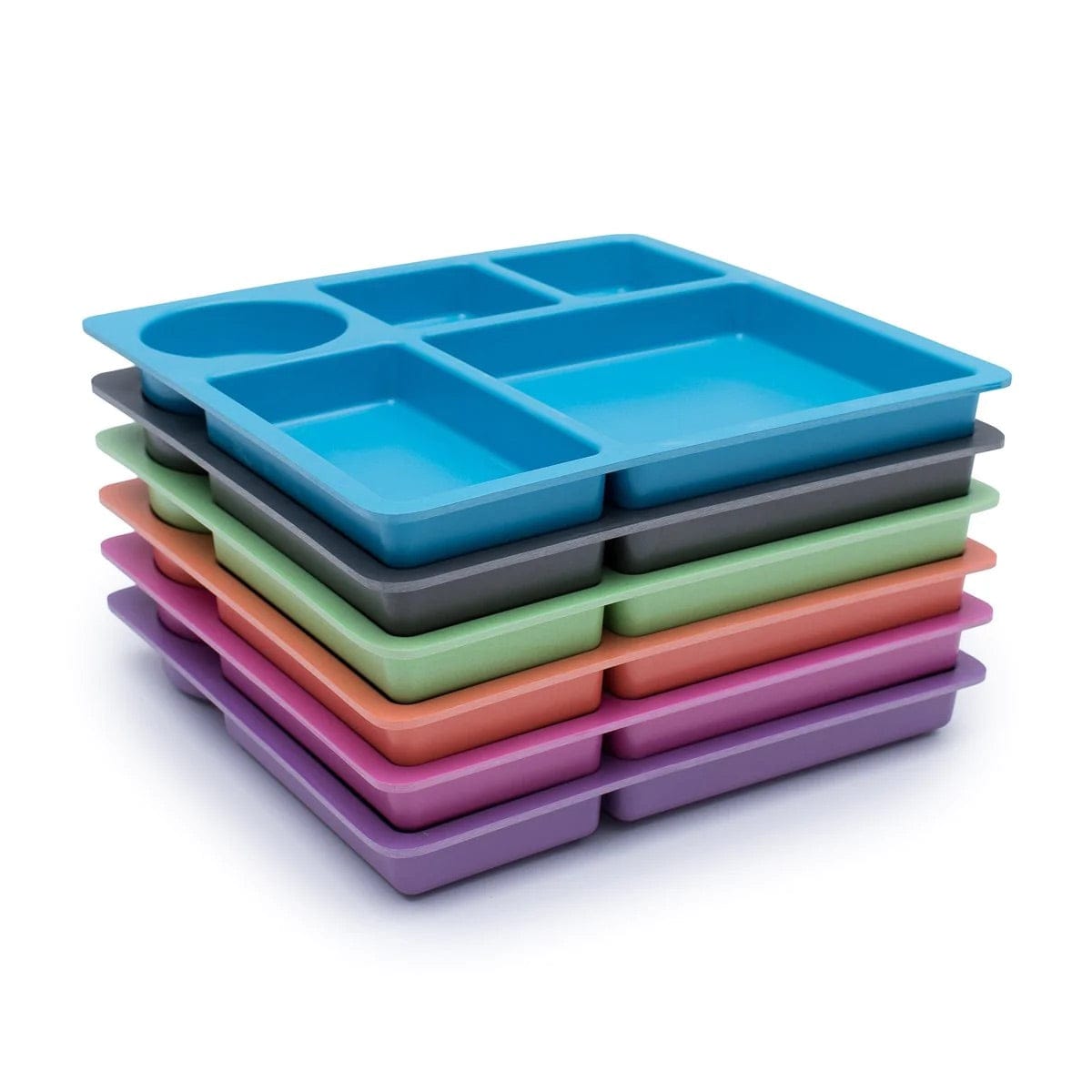 bobo&boo Bamboo Divided Plate - Grape Purple - IDPGRAP