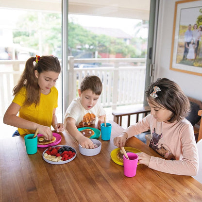 bobo&boo Plant-based 3 Pack Of Cups (10oz) - Lagoon - PLA3CUPLA
