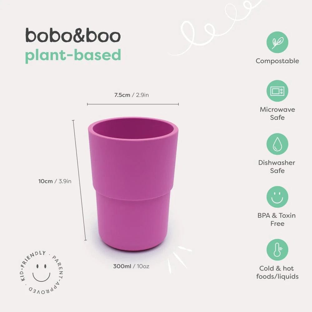 bobo&boo Plant-based 3 Pack Of Cups (10oz) - Tropical - PLA3CUPTR