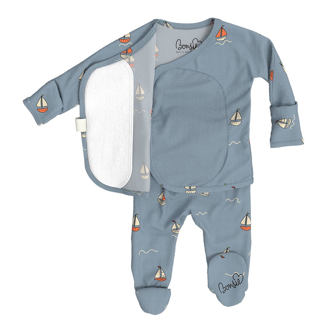 Bonsie Footie - Ahoy Baby, Newborn