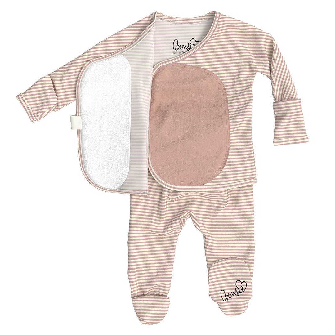 Bonsie Footie - Berry Twist, Newborn