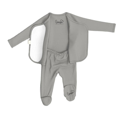 Bonsie Footie - Fog, Newborn