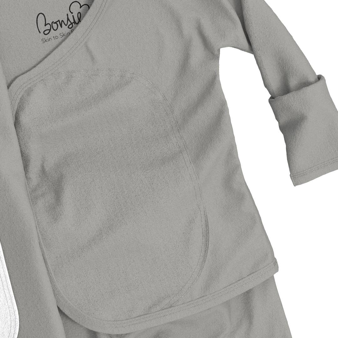 Bonsie Footie - Fog, Newborn